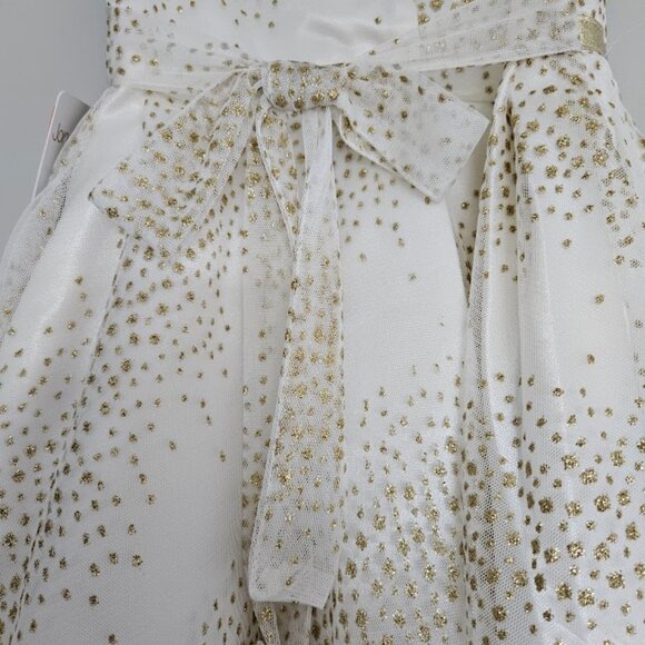 NWT Fancy Cream & Gold Toddler Dress - Size 2T - Picture 4 of 8